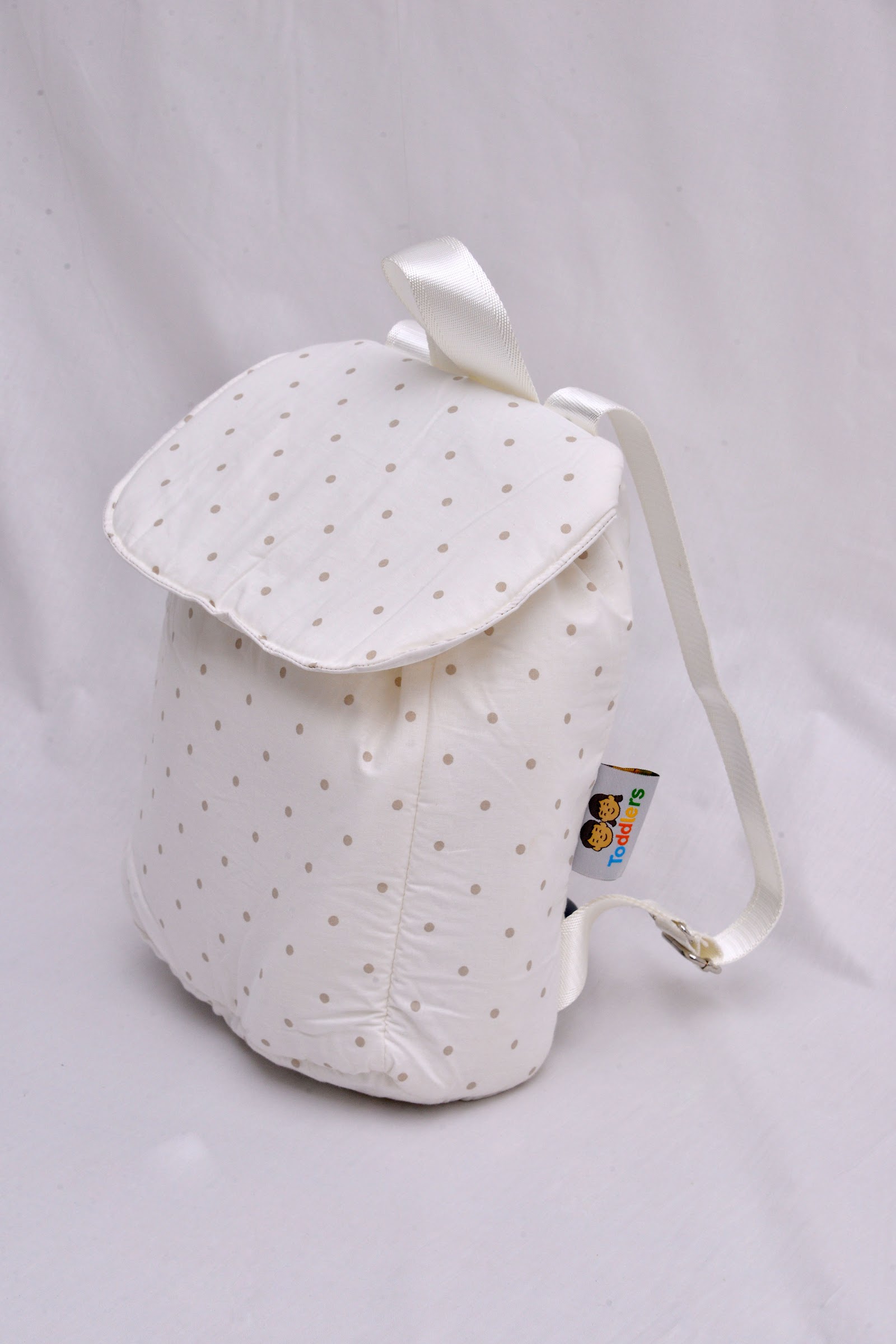 SAC A DOS Pois Taupe