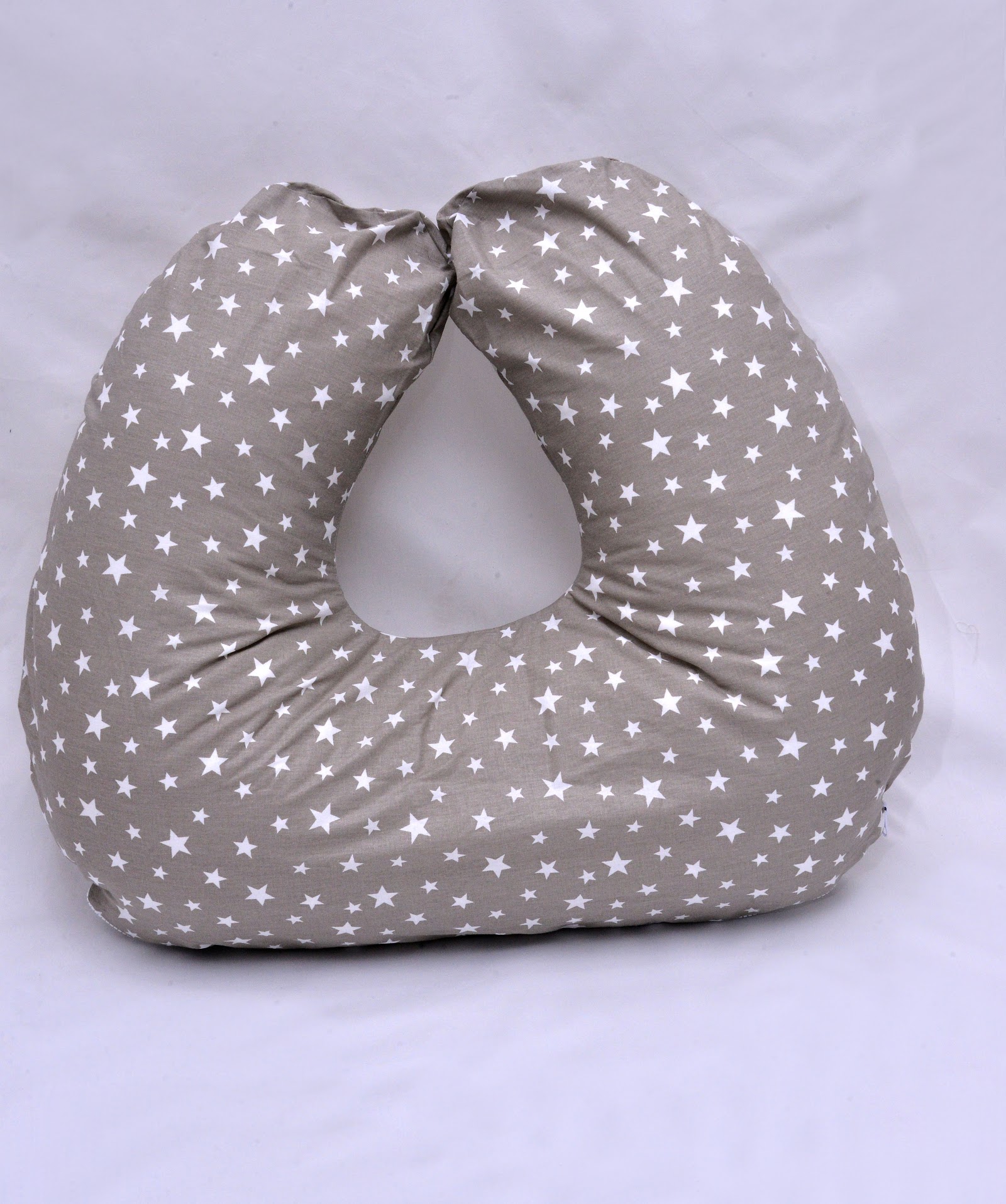 Coussin d'allaitement Etoile Taupe