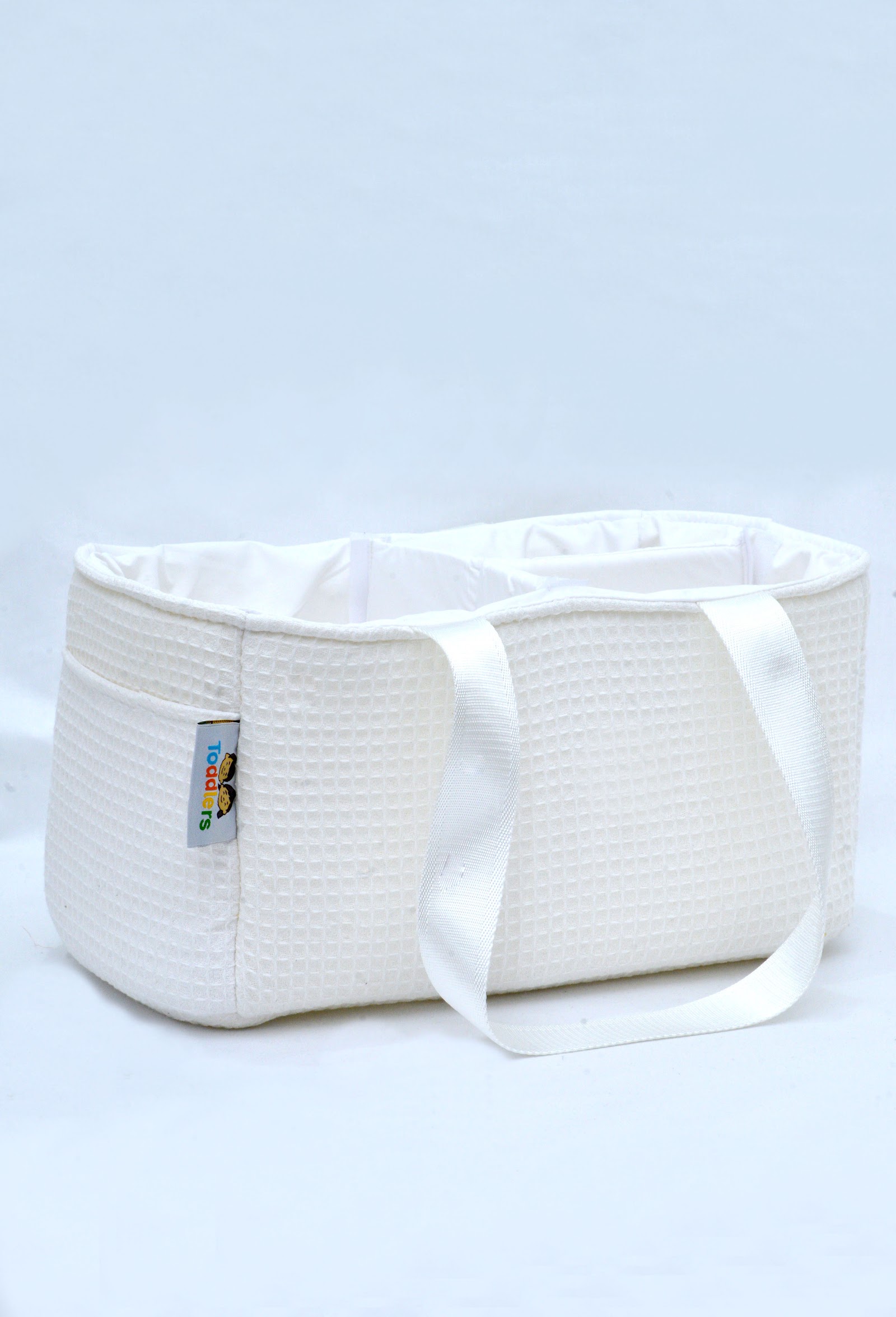 Panier À Compartiments Nid D'Abeilles Blanc