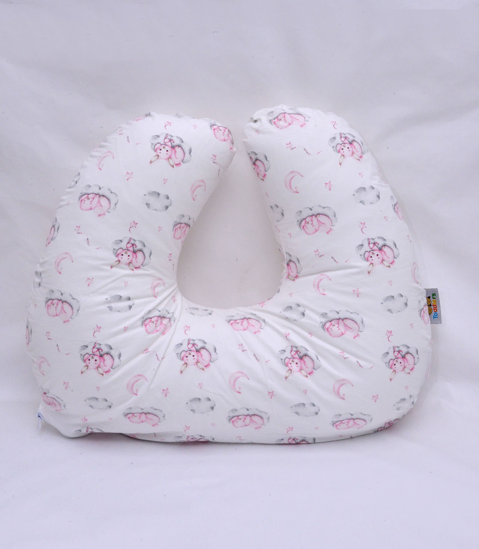 Coussin d'allaitement Lapin Rose