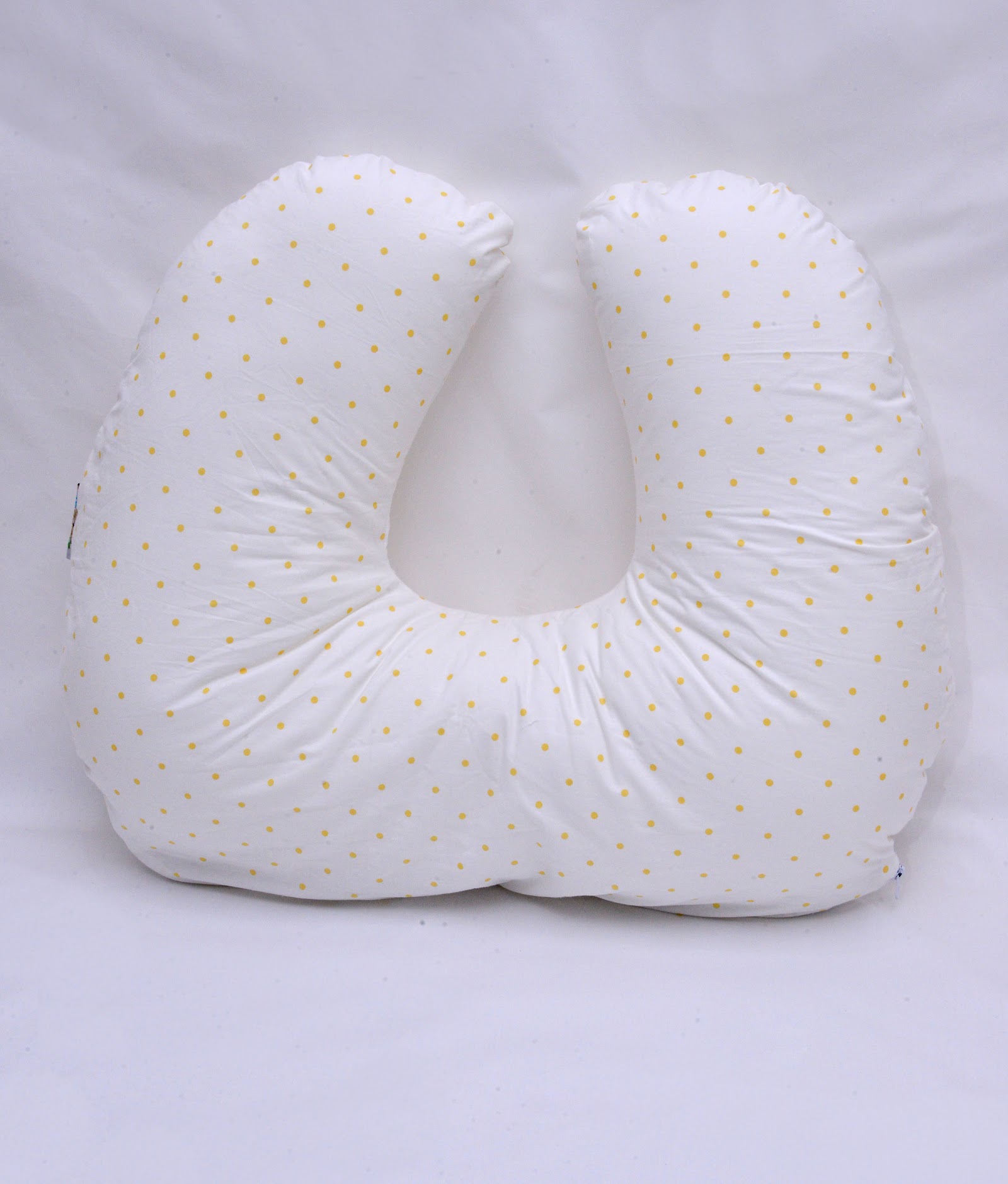 Coussin d'allaitement Pois Jaune