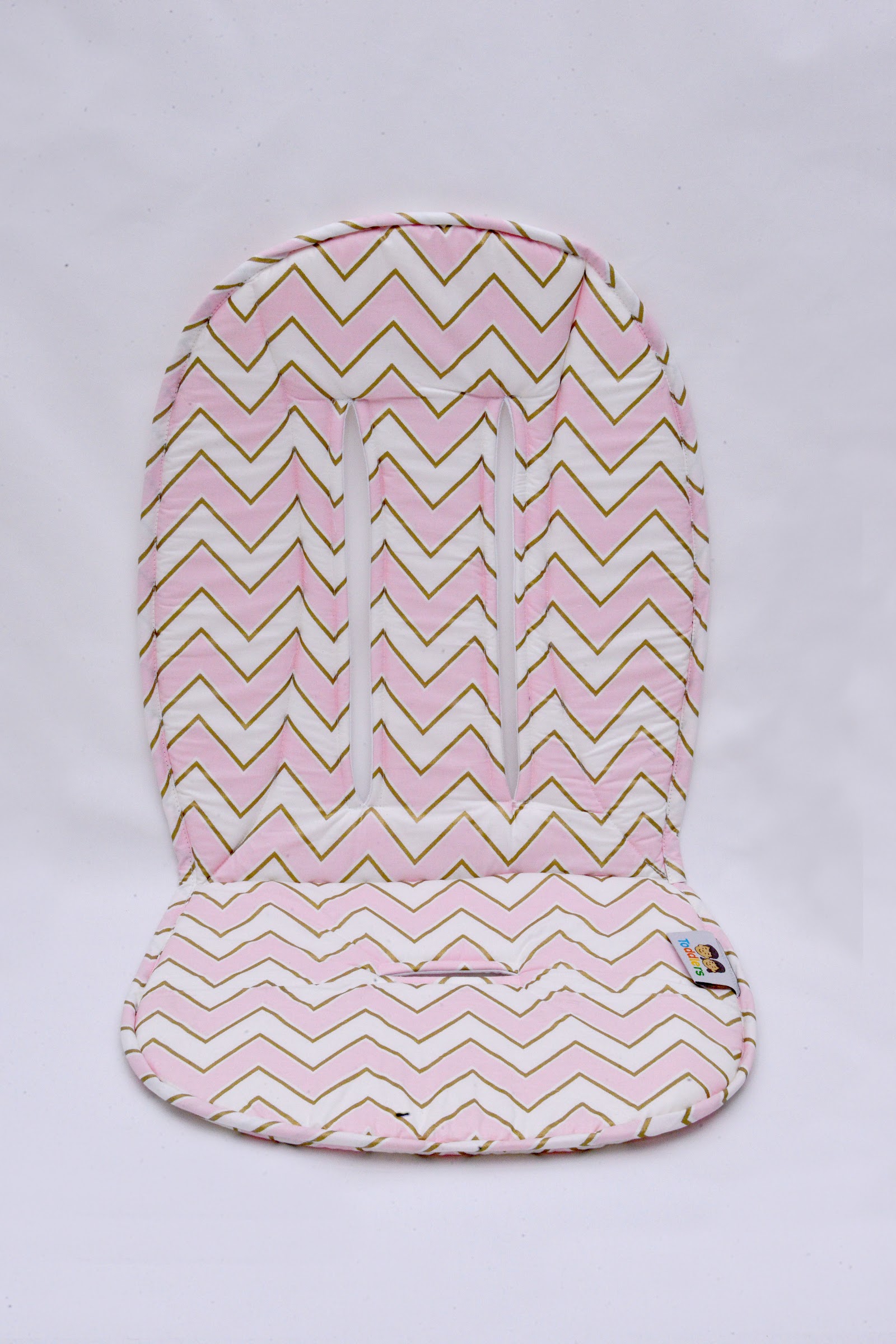 Protège poussette Zigzag Rose Dore