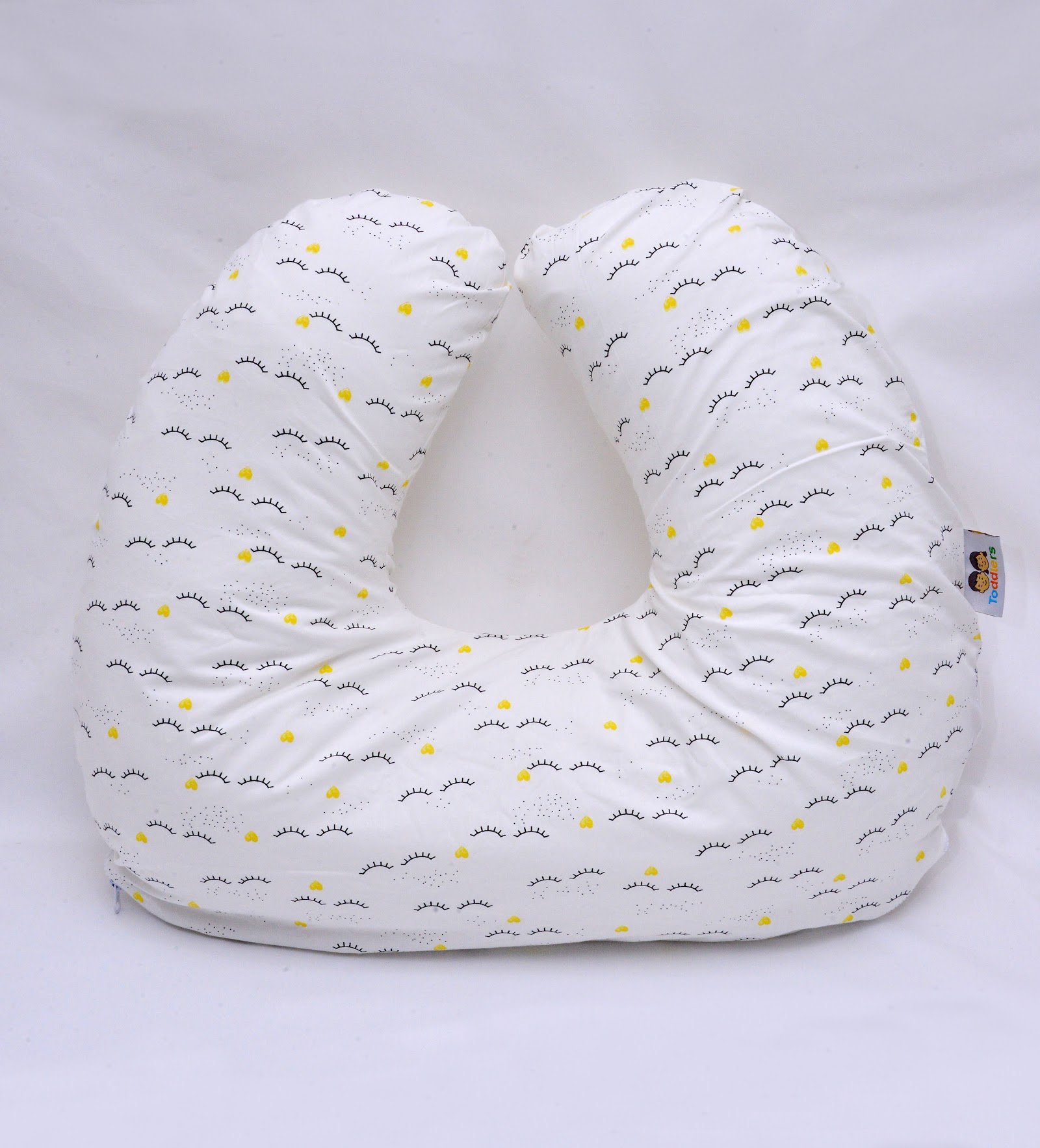 Coussin d'allaitement Lashes Jaune