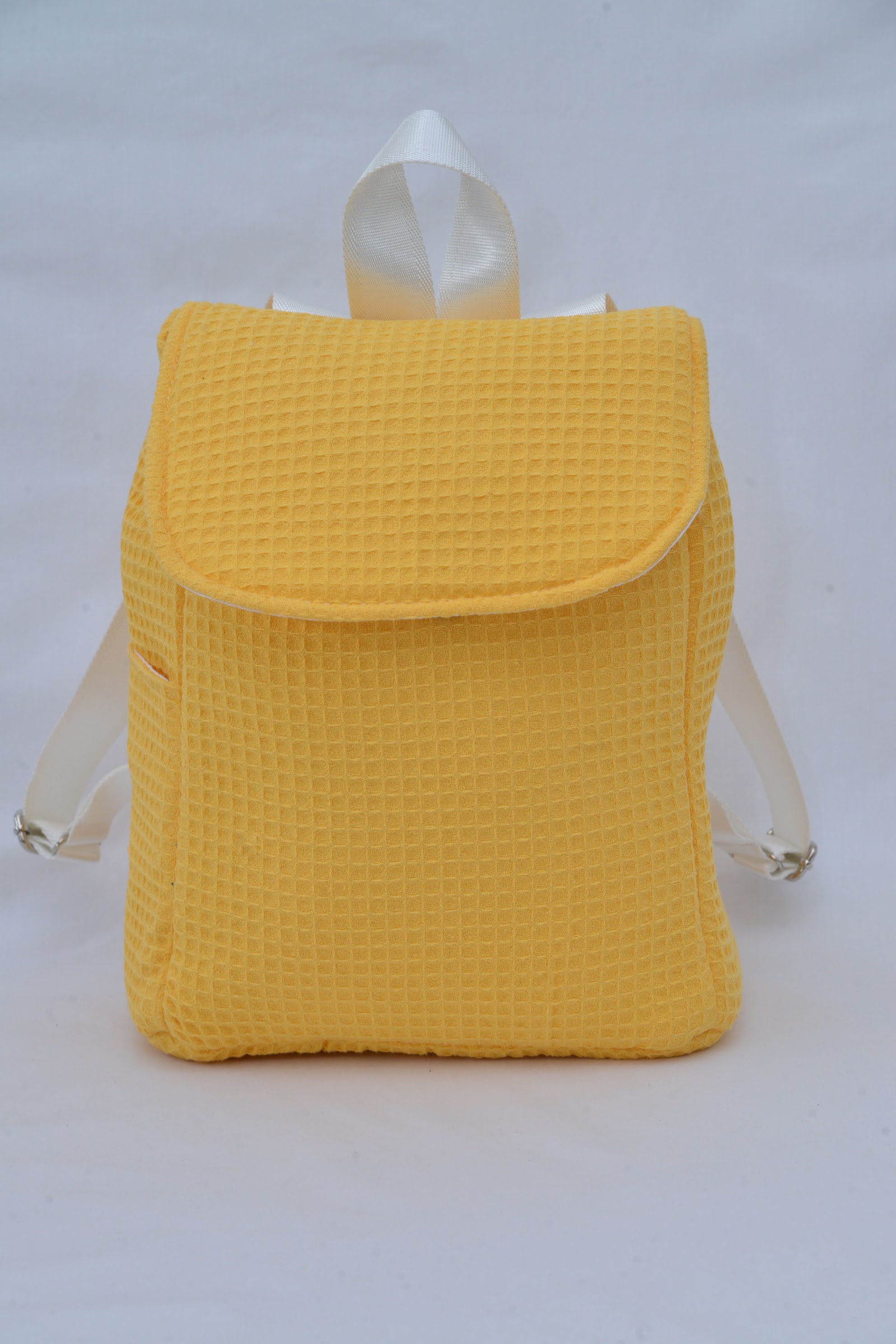 SAC A DOS Nid D'Abeilles Jaune Moutarde