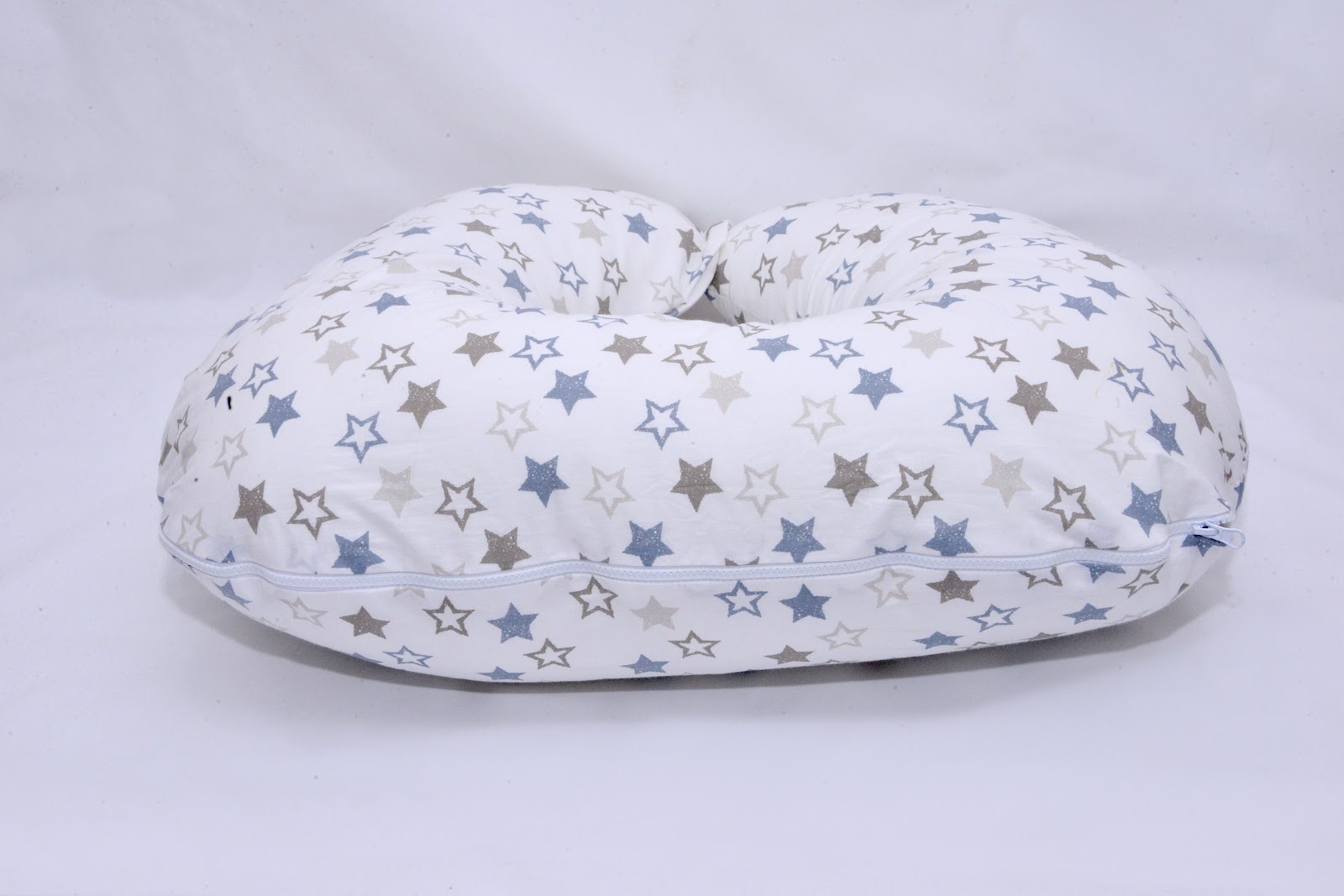 Coussin d'allaitement Etoile Taupe Gris