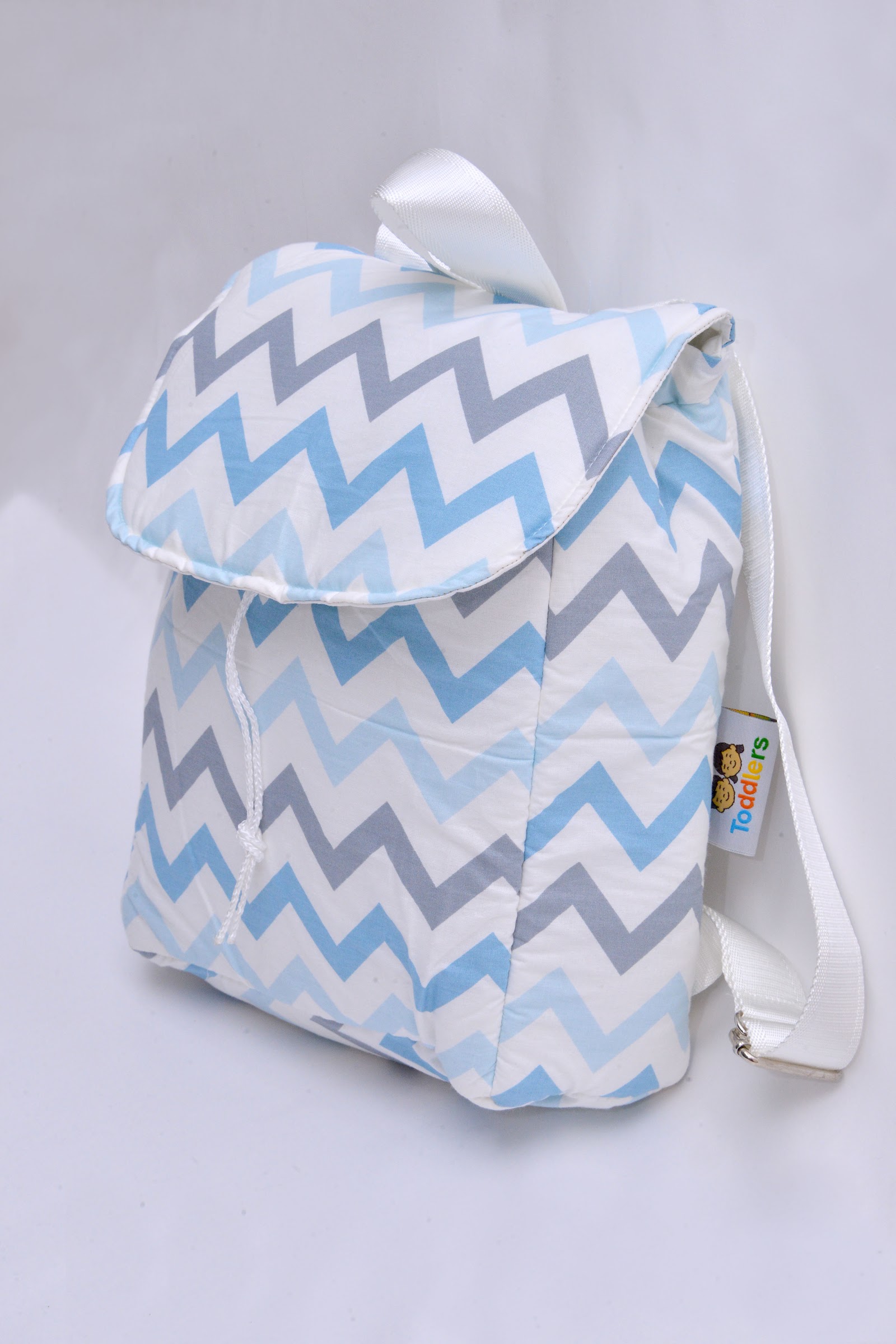 SAC A DOS Zigzag Bleu Gris