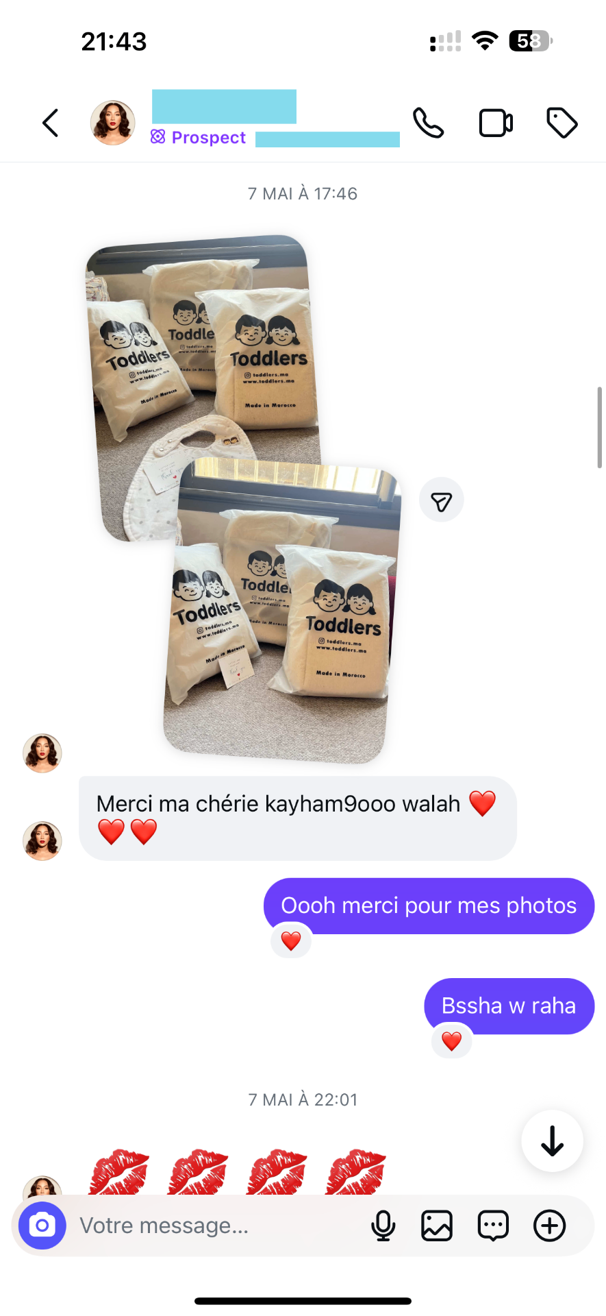Message client de Sofia