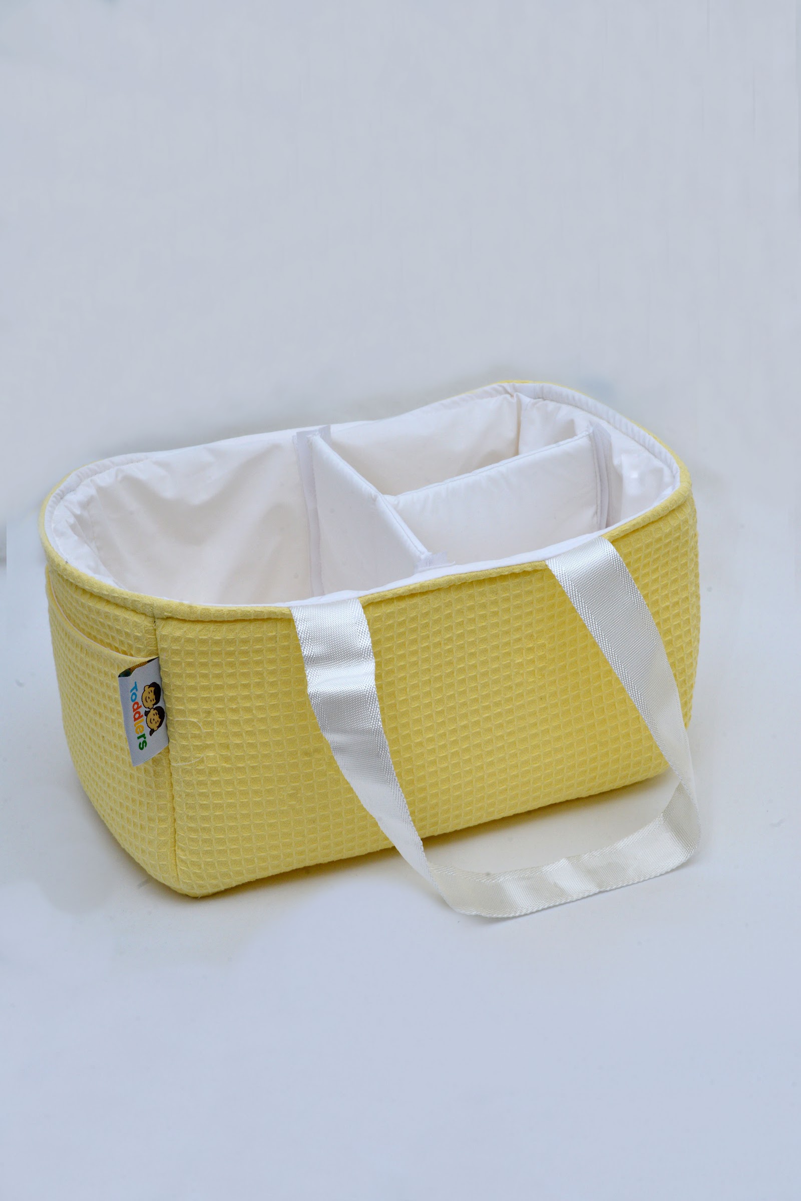 Panier À Compartiments Nid D'Abeilles Jaune Poussin