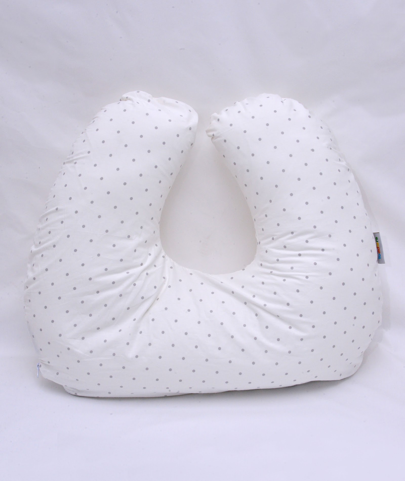 Coussin d'allaitement Pois Gris