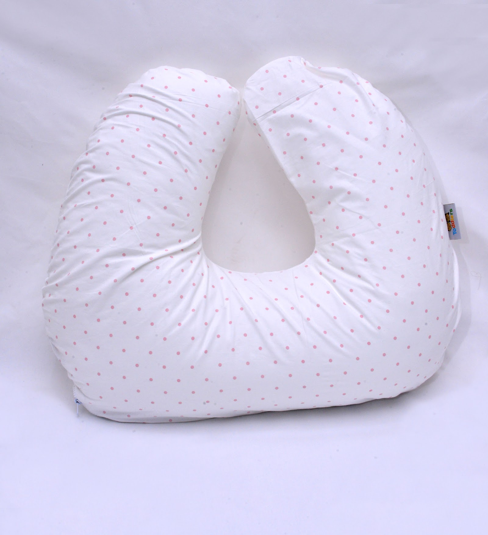 Coussin d'allaitement Pois Rose