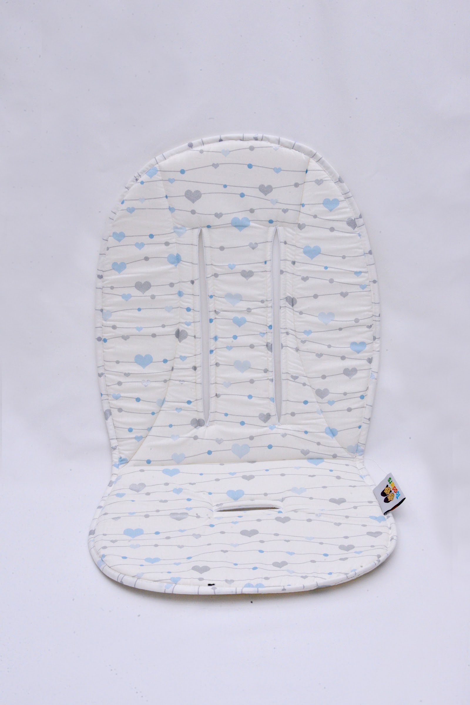 Protège poussette Coeur Bleu