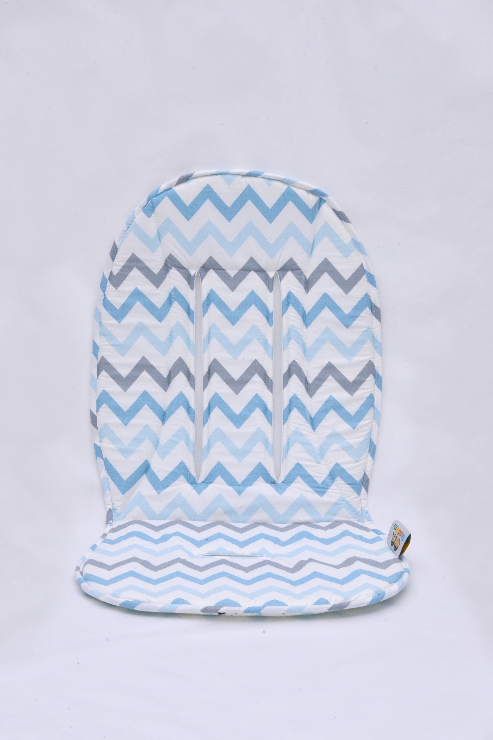 Protège poussette Zigzag Bleu Gris