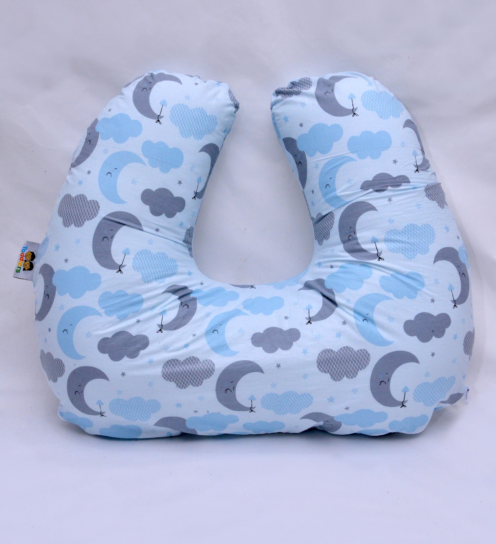 Coussin d'allaitement Lune Bleu