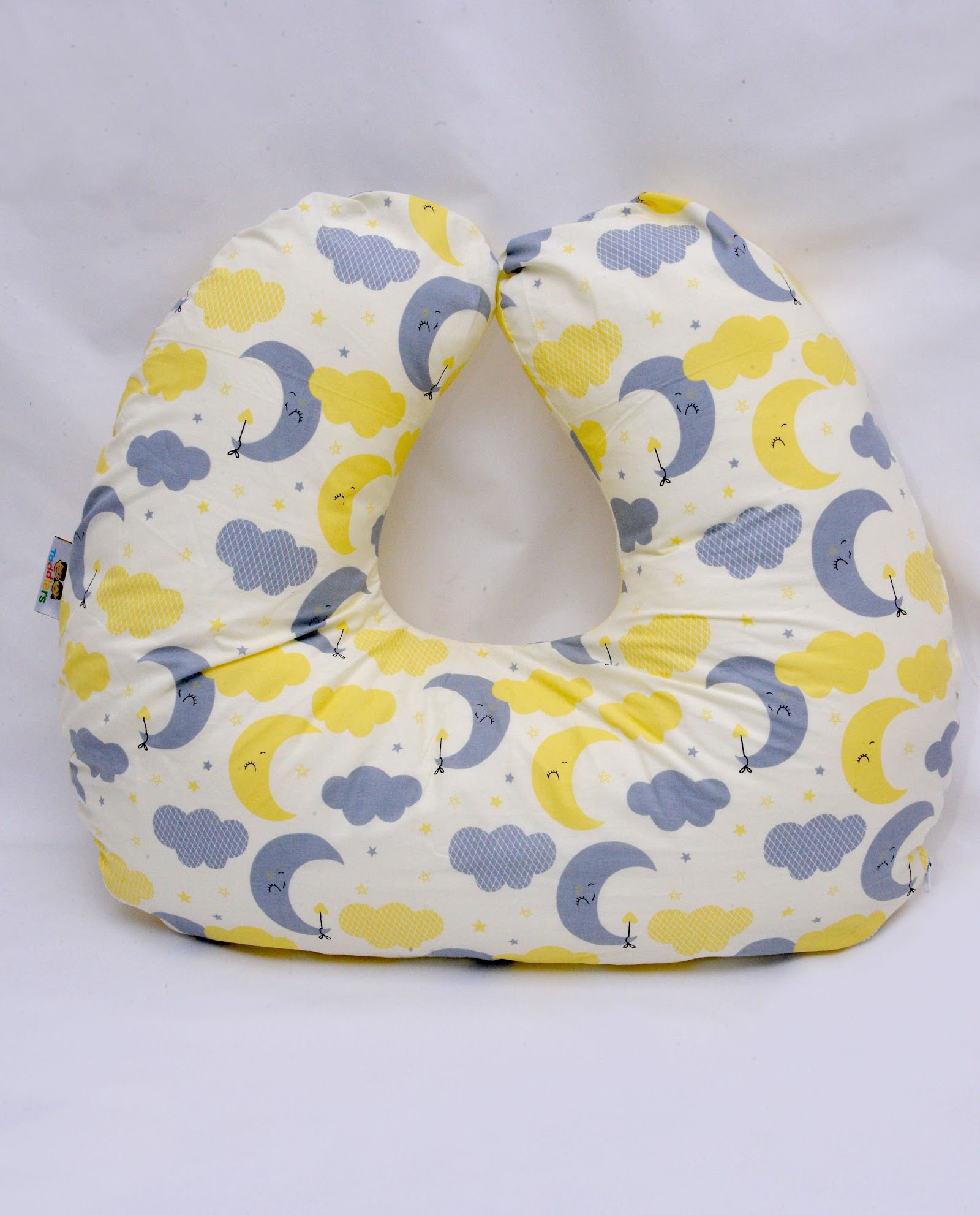 Coussin d'allaitement Lune Jaune