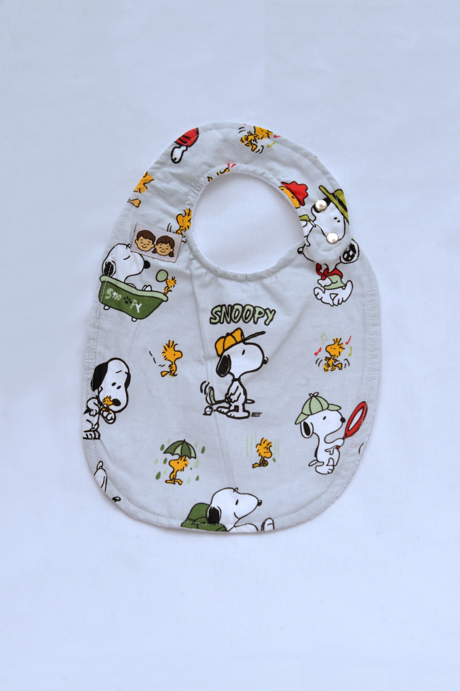 Bavoir Snoopy Gris
