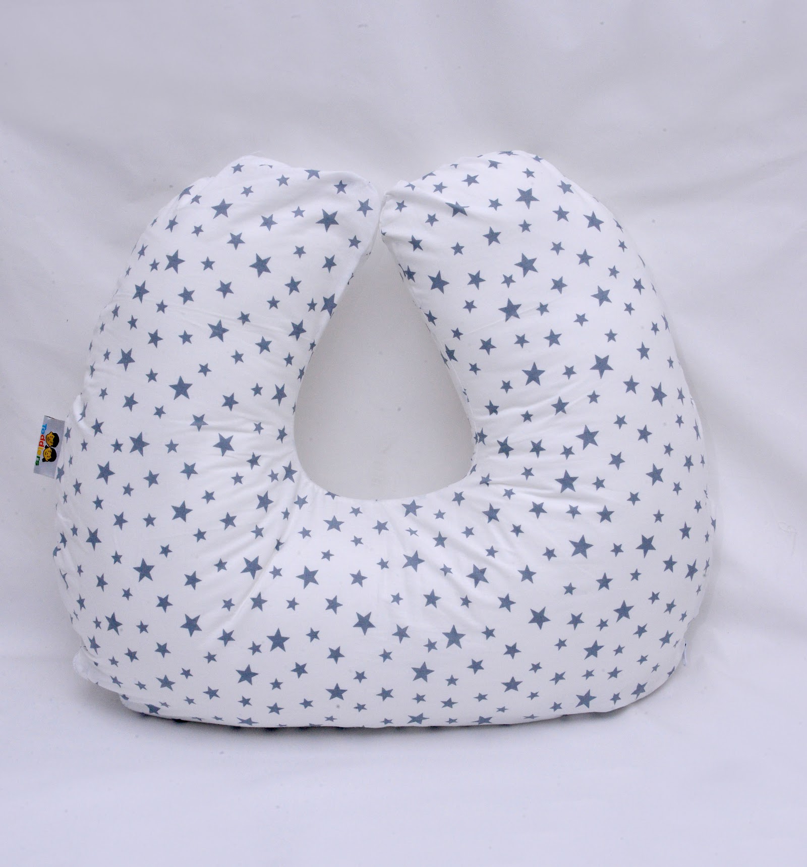 Coussin d'allaitement Etoile Gris