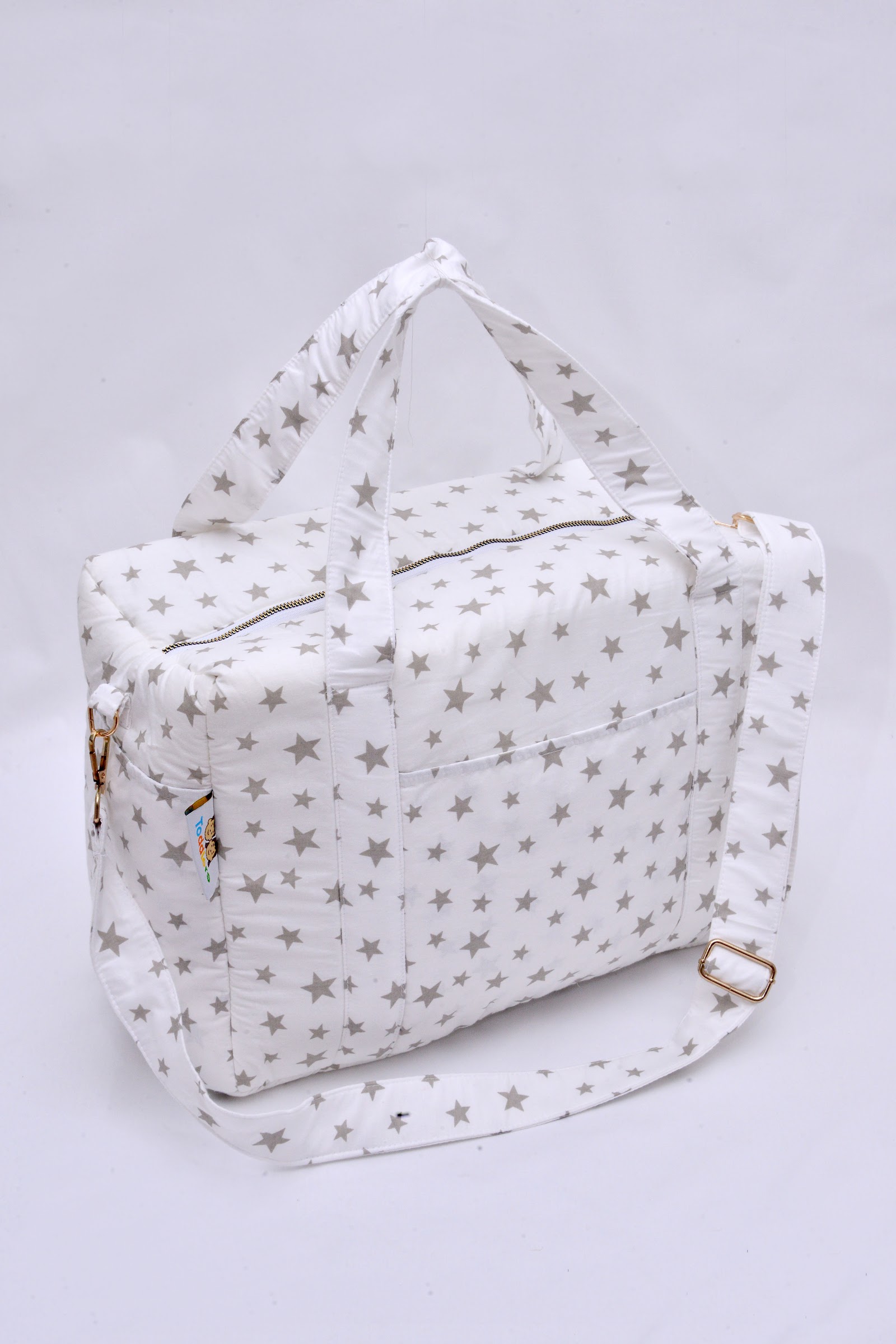 SAC A Langer Taupe Blanc