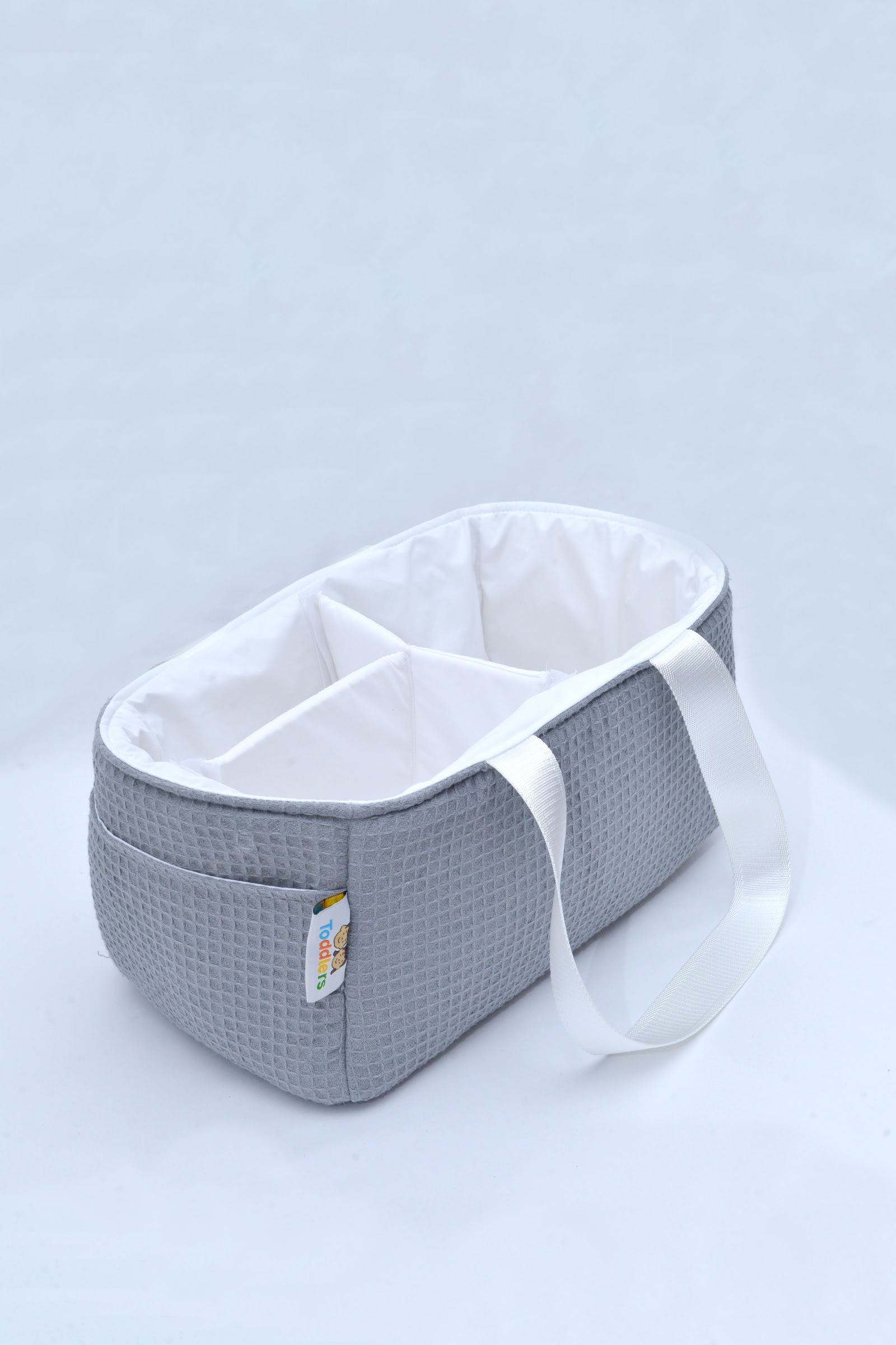 Panier À Compartiments Nid D'Abeilles Gris Foncé