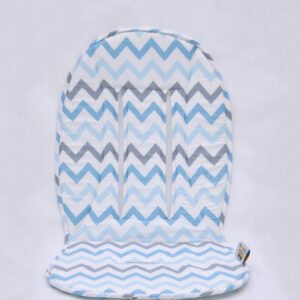 cache zigzag bleu gris