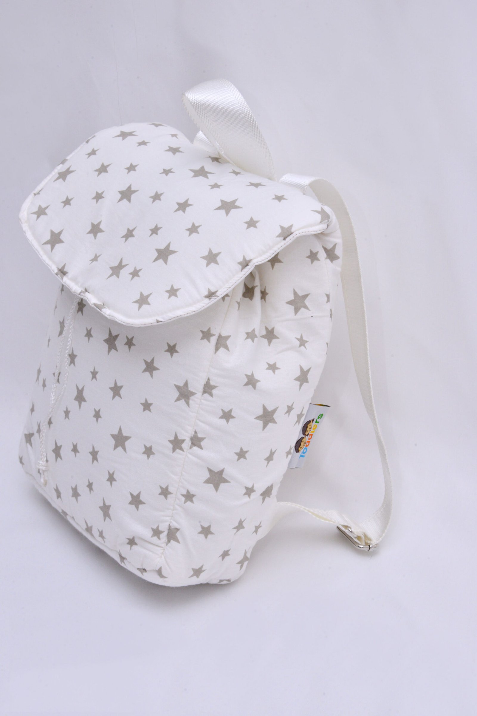 sac a dos etoile taupe blanc 1