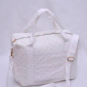 sac a langer pois rose