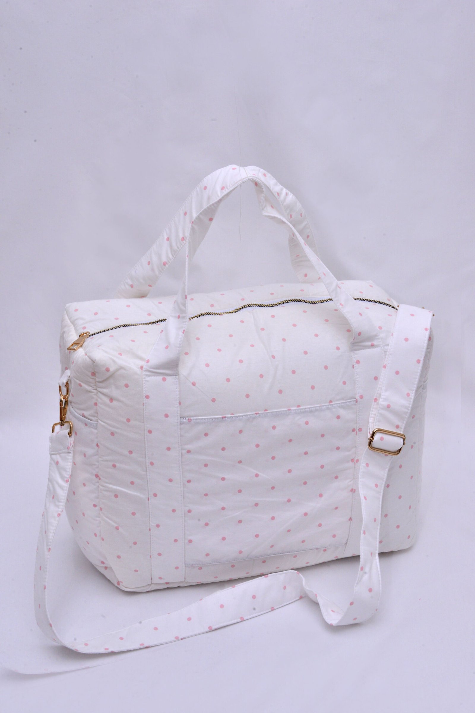 sac a langer pois rose