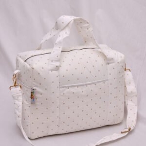 sac a langer pois taupe
