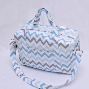 sac a langer zigzag bleu gris